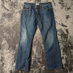 Bullhead Denim Rincon Straight Jeans Mens 33x32 Blue Excellent 100% Cotton